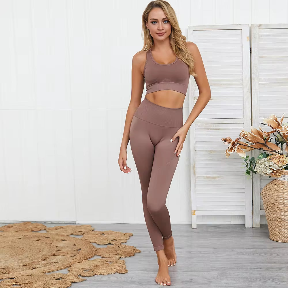 Transformez votre entraînement avec notre ensemble d'entraînement 2 pièces sans couture Hyperflex pour femmes - Haut court élégant et leggings taille haute pour des performances ultimes !