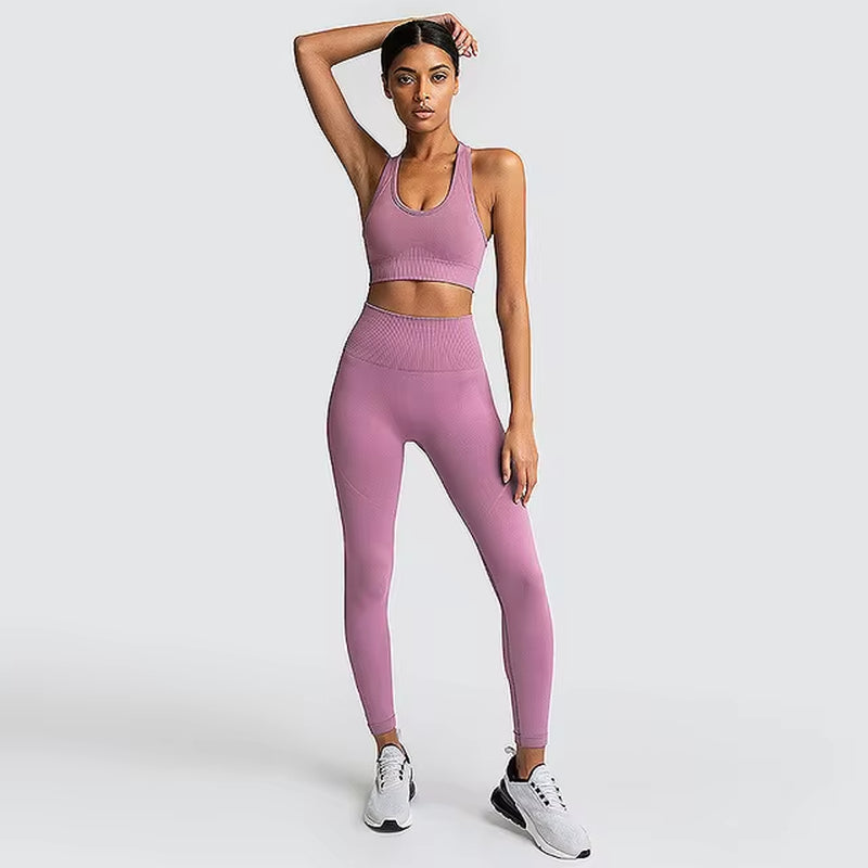 Transformez votre entraînement avec notre ensemble d'entraînement 2 pièces sans couture Hyperflex pour femmes - Haut court élégant et leggings taille haute pour des performances ultimes !
