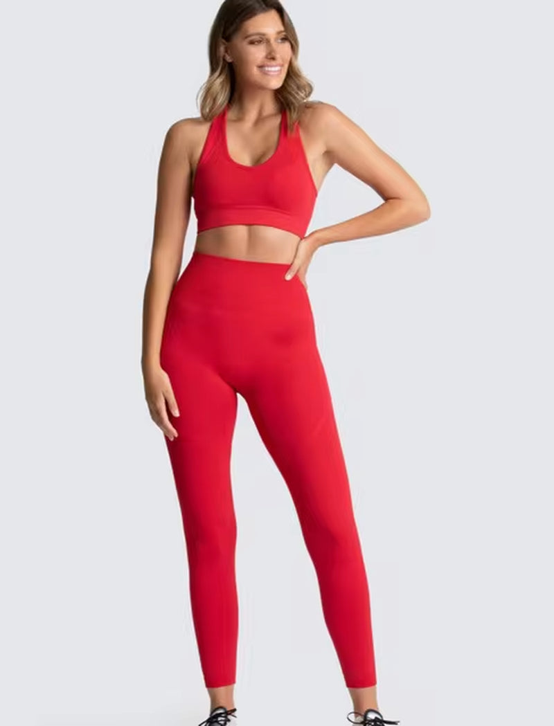 Transformez votre entraînement avec notre ensemble d'entraînement 2 pièces sans couture Hyperflex pour femmes - Haut court élégant et leggings taille haute pour des performances ultimes !