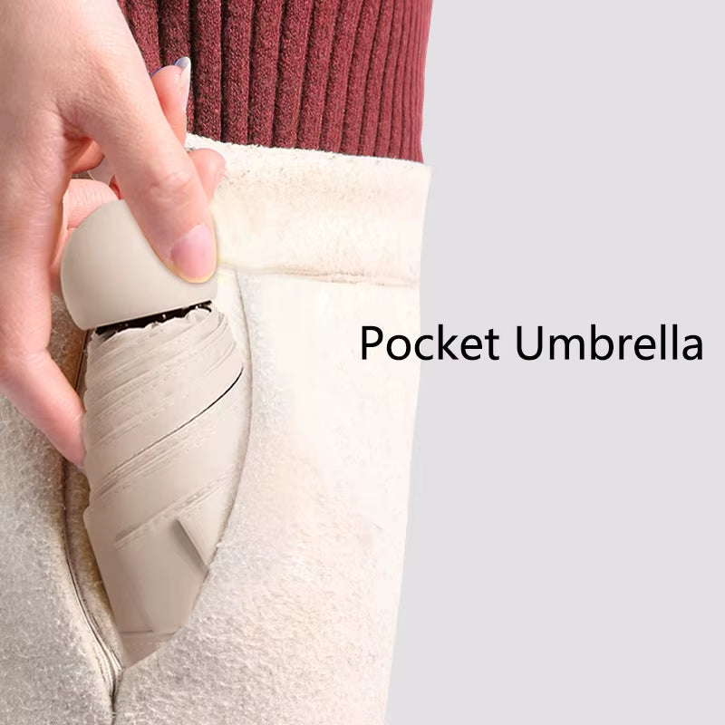 Compact Capsule Umbrella - Sun and Rain Protection, UV-Resistant, Portable Design