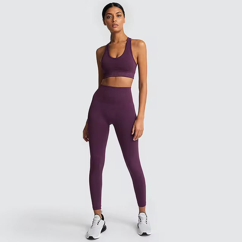 Transformez votre entraînement avec notre ensemble d'entraînement 2 pièces sans couture Hyperflex pour femmes - Haut court élégant et leggings taille haute pour des performances ultimes !