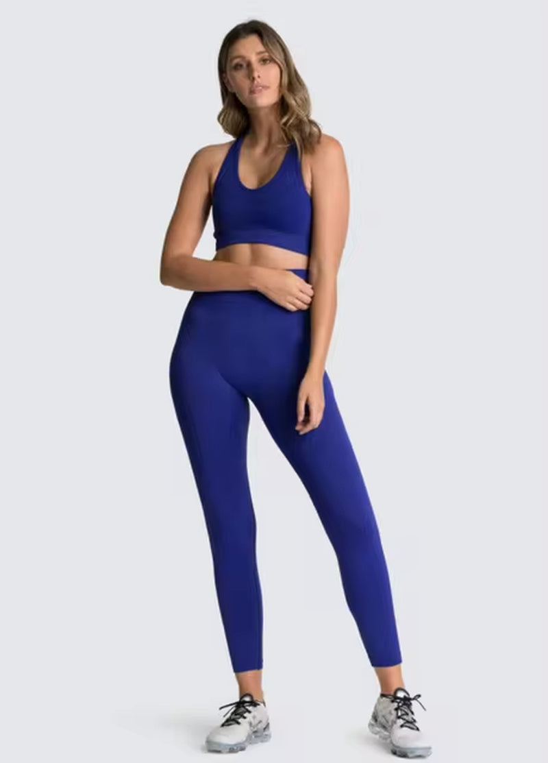 Transformez votre entraînement avec notre ensemble d'entraînement 2 pièces sans couture Hyperflex pour femmes - Haut court élégant et leggings taille haute pour des performances ultimes !