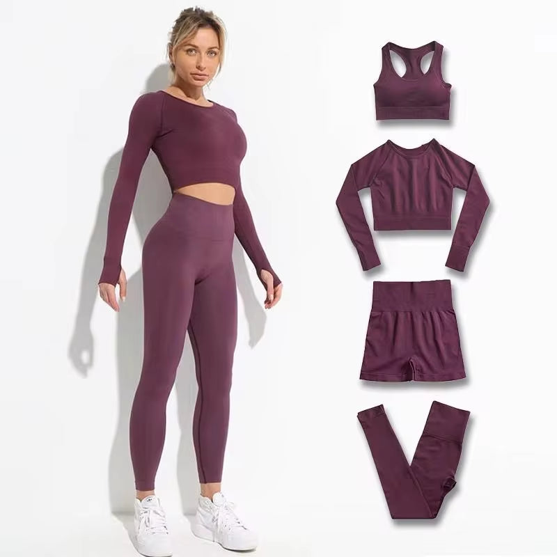 Transformez votre entraînement avec notre ensemble d'entraînement 2 pièces sans couture Hyperflex pour femmes - Haut court élégant et leggings taille haute pour des performances ultimes !