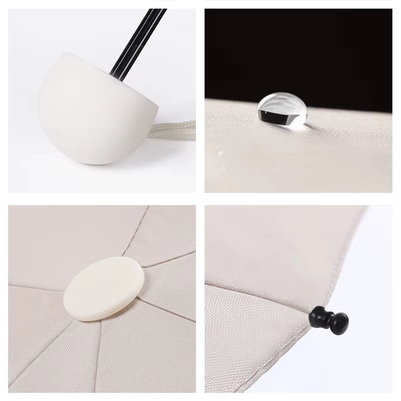 Compact Capsule Umbrella - Sun and Rain Protection, UV-Resistant, Portable Design