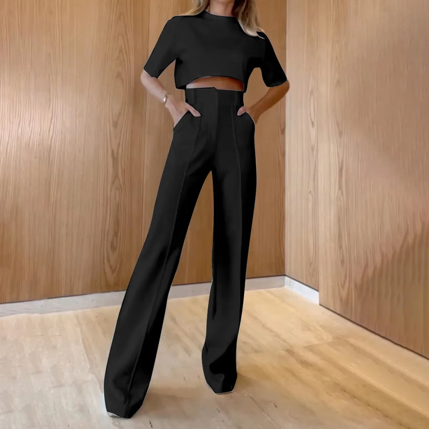 Elevate Your Summer Style with Our Chic Women's Sweater Sets - Trendy Lapel Slim Fit Casual Knitted Outfits