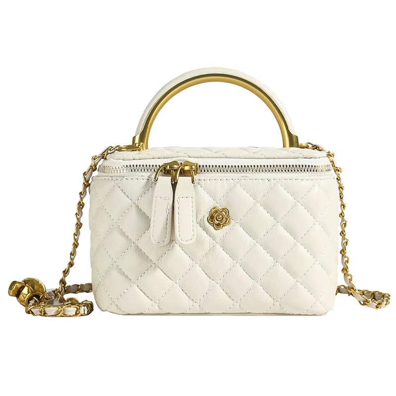 Winter Lingge Women'S Mini Box Bag Purses and Handbag Chain Shoulder Crossbody Bags Clutch Bags for Women 2025 Summer Style Sac