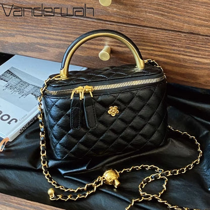 Winter Lingge Women'S Mini Box Bag Purses and Handbag Chain Shoulder Crossbody Bags Clutch Bags for Women 2025 Summer Style Sac