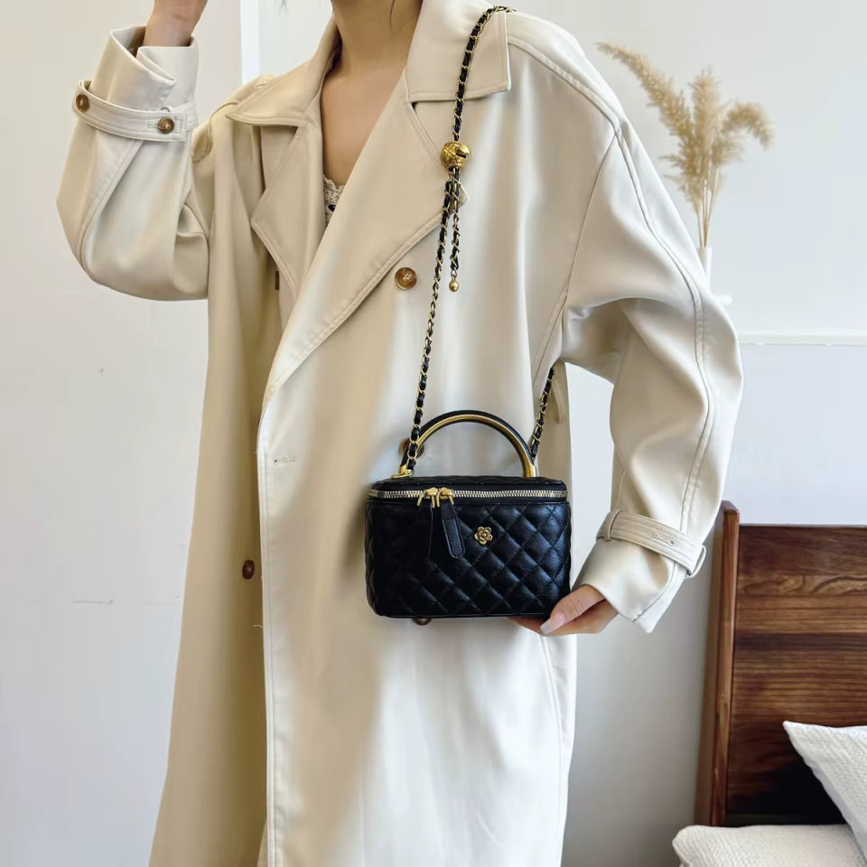 Winter Lingge Women'S Mini Box Bag Purses and Handbag Chain Shoulder Crossbody Bags Clutch Bags for Women 2025 Summer Style Sac