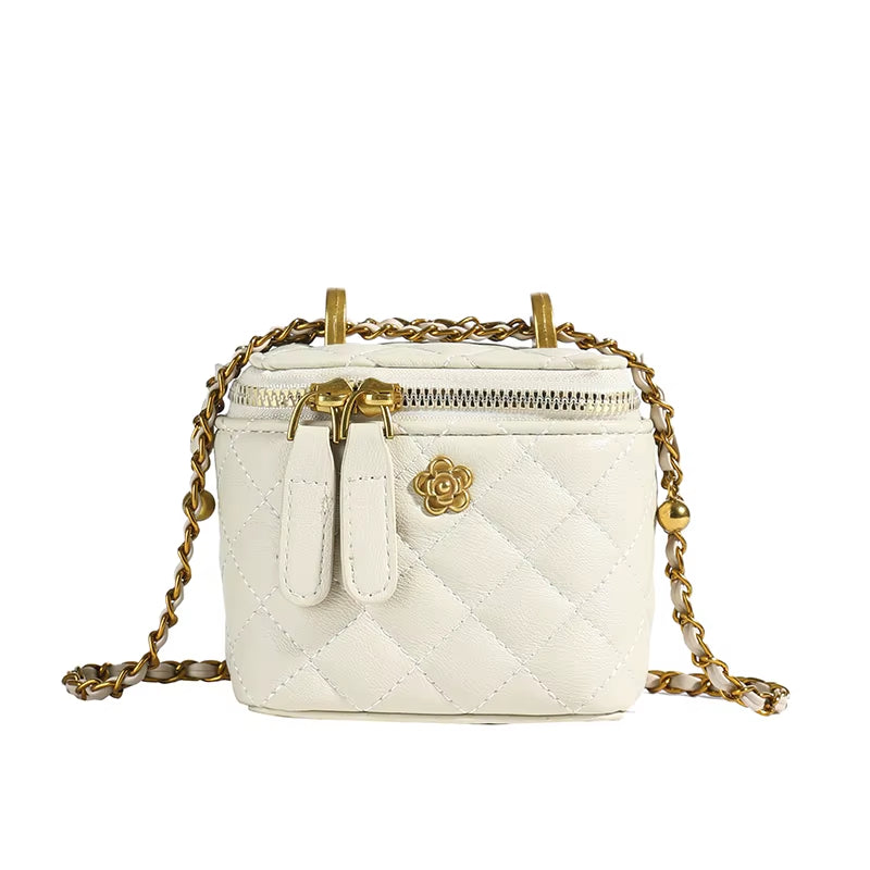 Winter Lingge Women'S Mini Box Bag Purses and Handbag Chain Shoulder Crossbody Bags Clutch Bags for Women 2025 Summer Style Sac