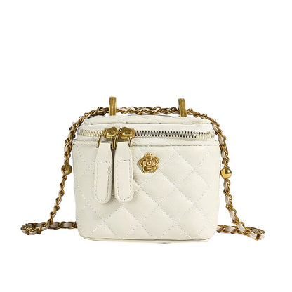 Winter Lingge Women'S Mini Box Bag Purses and Handbag Chain Shoulder Crossbody Bags Clutch Bags for Women 2025 Summer Style Sac
