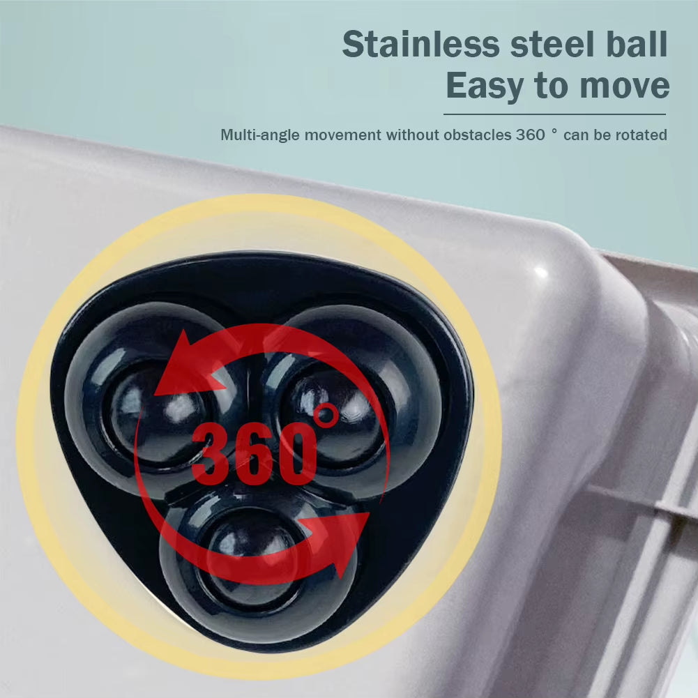Self-Adhesive Mini Swivel Caster Wheels - Stainless Steel Universal 360° Rotation Pulley for Furniture and Trash Cans (4-20 Pieces)