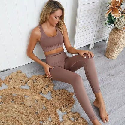 Transformez votre entraînement avec notre ensemble d'entraînement 2 pièces sans couture Hyperflex pour femmes - Haut court élégant et leggings taille haute pour des performances ultimes !