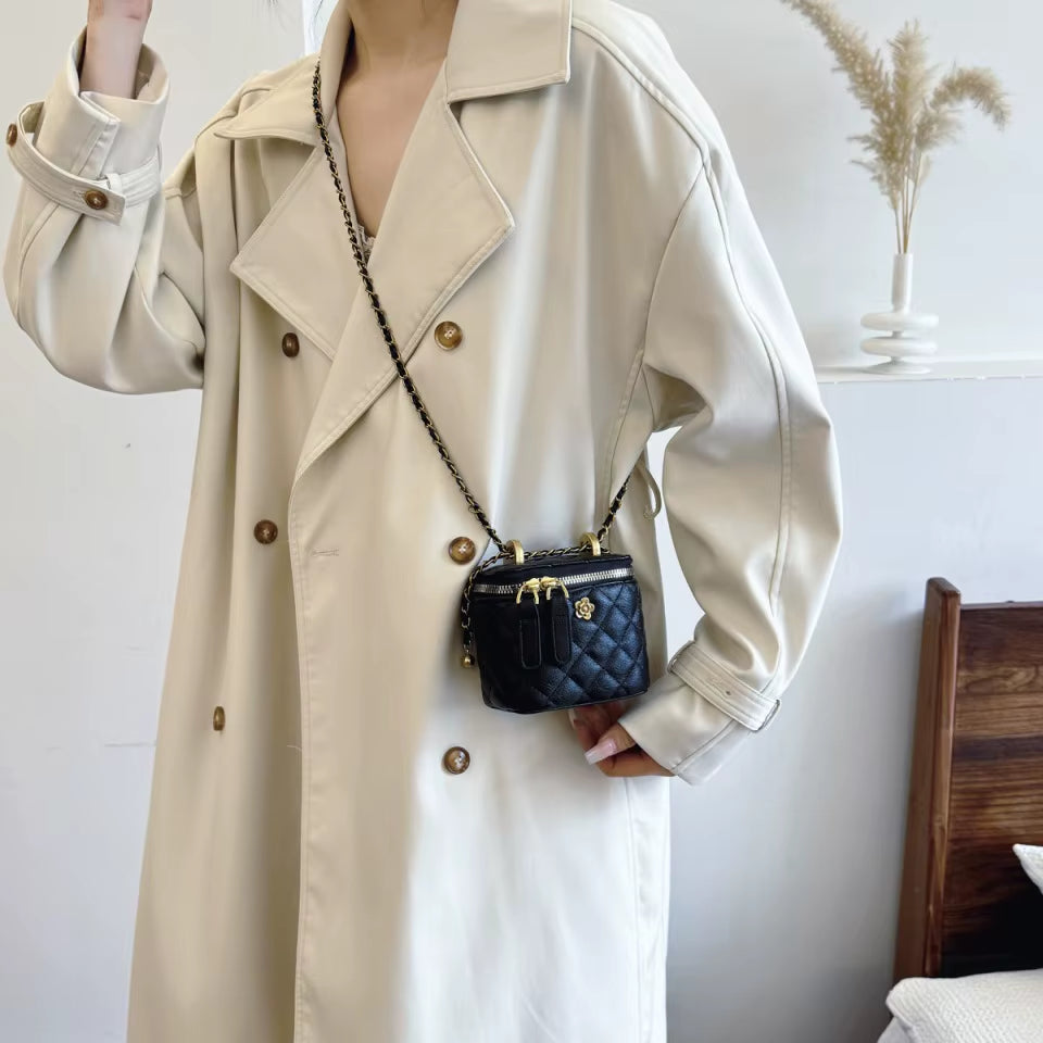 Winter Lingge Women'S Mini Box Bag Purses and Handbag Chain Shoulder Crossbody Bags Clutch Bags for Women 2025 Summer Style Sac