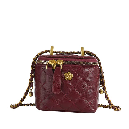 Winter Lingge Women'S Mini Box Bag Purses and Handbag Chain Shoulder Crossbody Bags Clutch Bags for Women 2025 Summer Style Sac