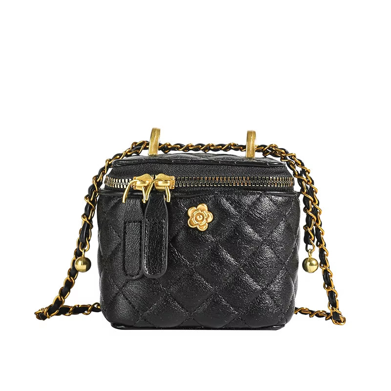 Winter Lingge Women'S Mini Box Bag Purses and Handbag Chain Shoulder Crossbody Bags Clutch Bags for Women 2025 Summer Style Sac