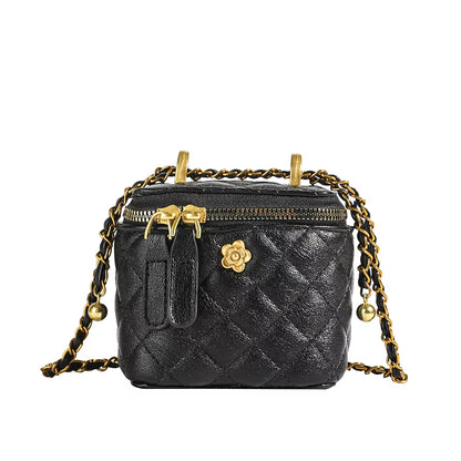 Winter Lingge Women'S Mini Box Bag Purses and Handbag Chain Shoulder Crossbody Bags Clutch Bags for Women 2025 Summer Style Sac