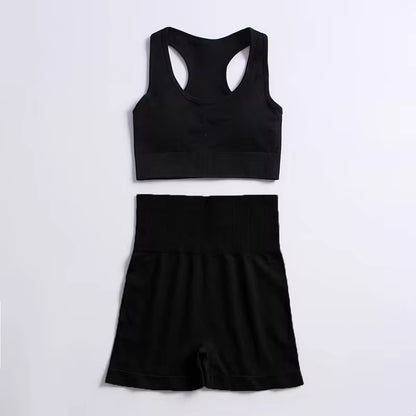 Transformez votre entraînement avec notre ensemble d'entraînement 2 pièces sans couture Hyperflex pour femmes - Haut court élégant et leggings taille haute pour des performances ultimes !