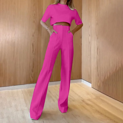 Elevate Your Summer Style with Our Chic Women's Sweater Sets - Trendy Lapel Slim Fit Casual Knitted Outfits