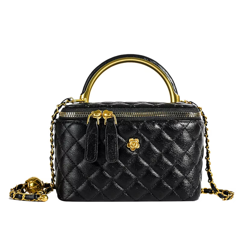 Winter Lingge Women'S Mini Box Bag Purses and Handbag Chain Shoulder Crossbody Bags Clutch Bags for Women 2025 Summer Style Sac