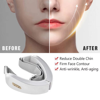 Facial Lift and Contouring Device with LED Light Therapy for Cheek Slimming and Double Chin Reduction