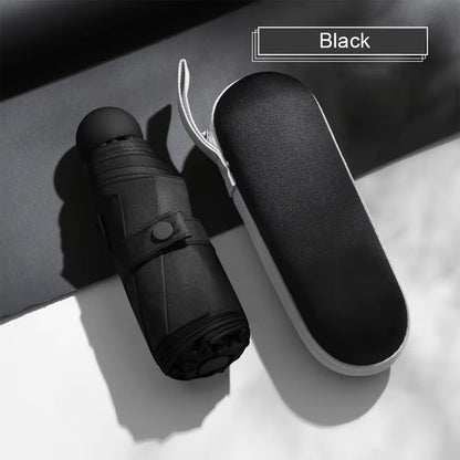 Compact Capsule Umbrella - Sun and Rain Protection, UV-Resistant, Portable Design